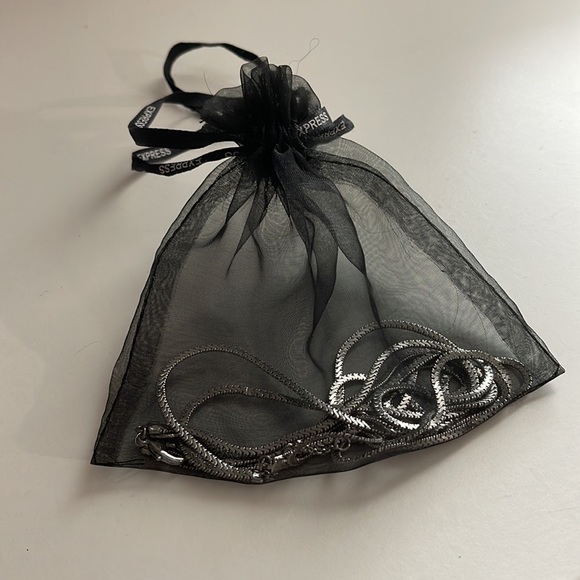 Express layered silver necklace like new - Picture 8 of 8